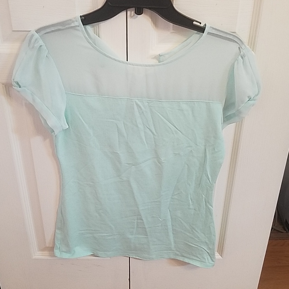 Express mint green top